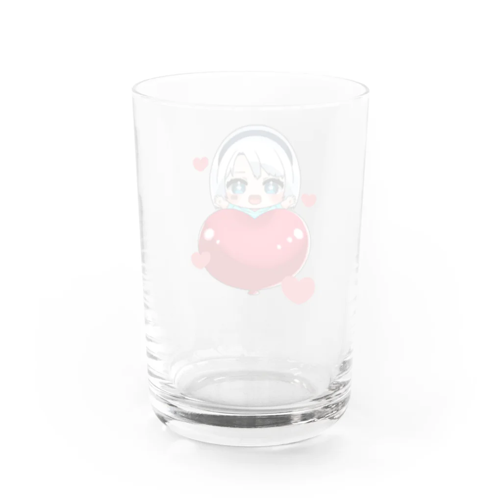 茉莉花 じゃすみん(jasmine)Vtuberの白紙さんイラスト YouTubeバージョン Water Glass :back