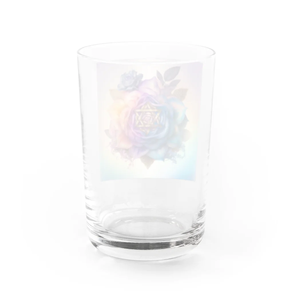 るしえるのローズ・ヘキサグラム Water Glass :back