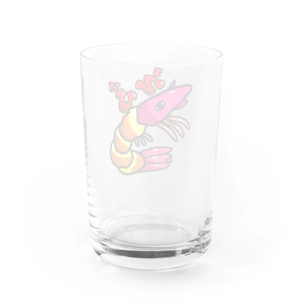 イッカク商店のえび Water Glass :back