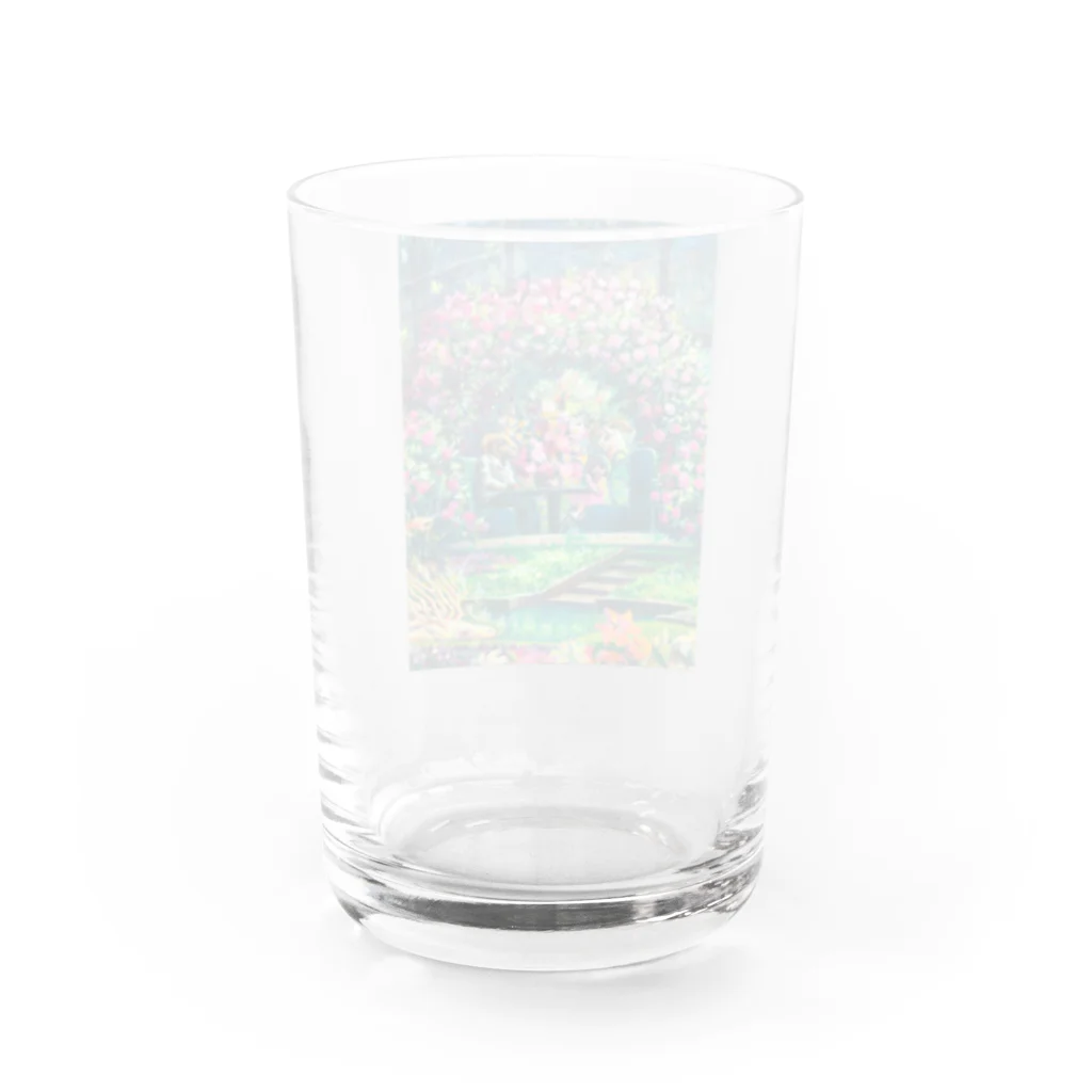 🌿Art shop Kano🌿の山羊と少女（8歳の肖像、部分） Water Glass :back