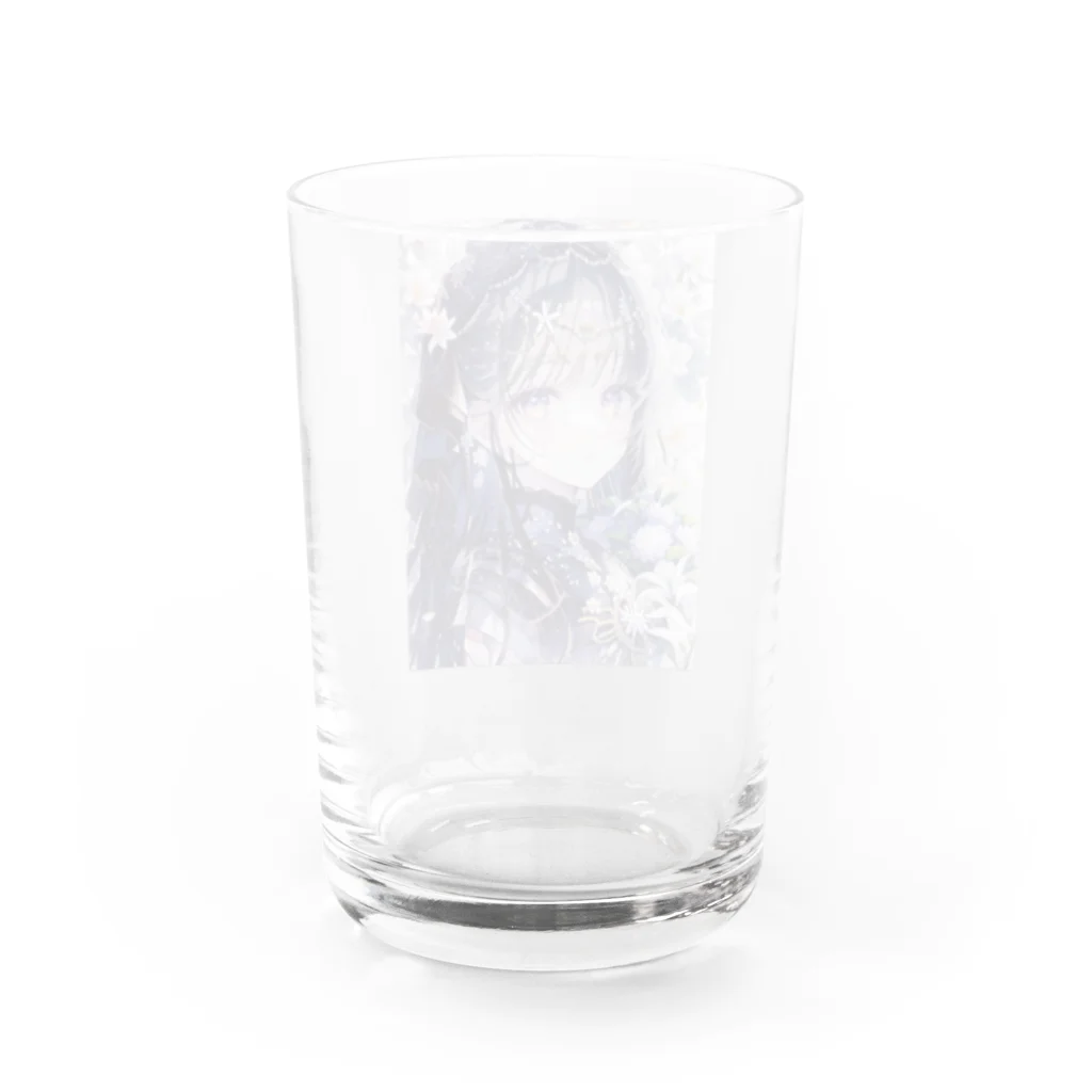 ToiToyの青 少女 Water Glass :back