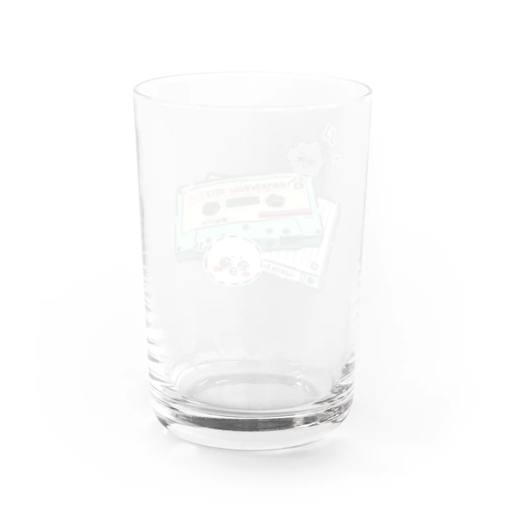 わたぽこり【公式】のカセットテープとわたぽこり Water Glass :back