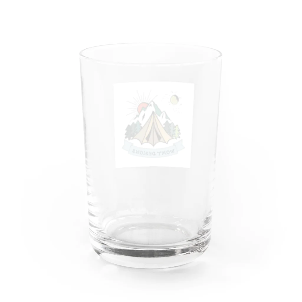 womy designsのMt.tokachi Water Glass :back