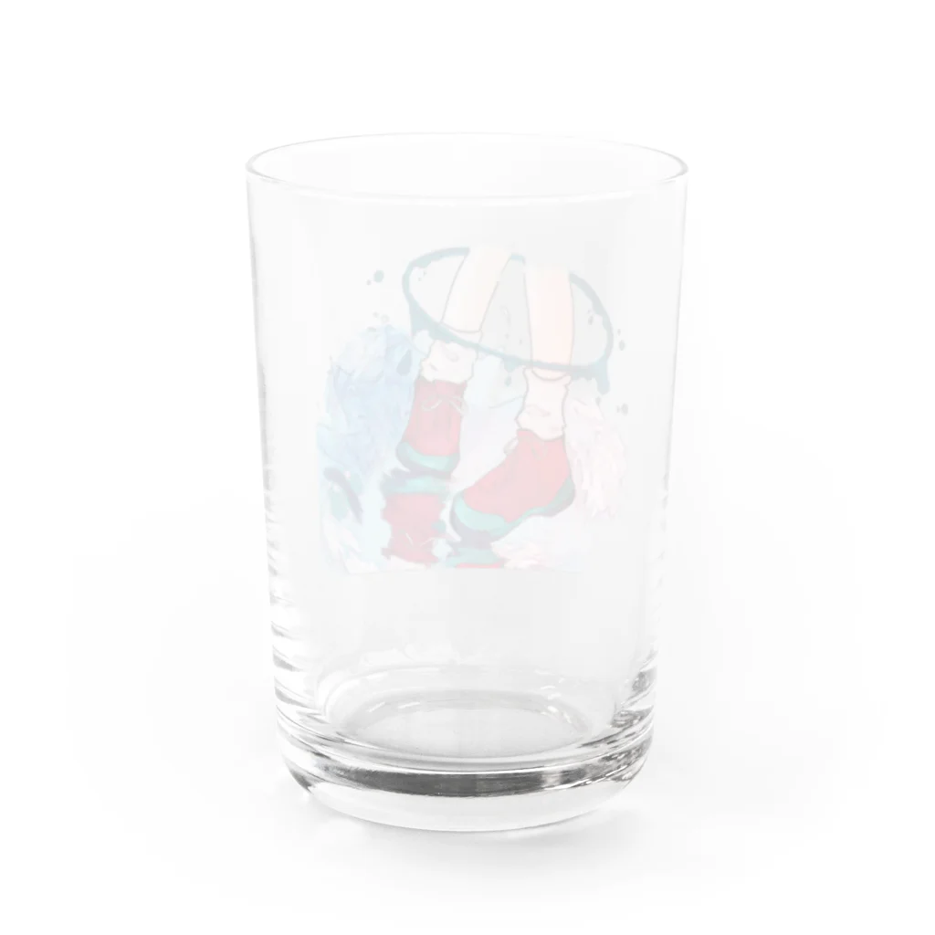 amemugi（あめむぎ）のあしかせ。 Water Glass :back