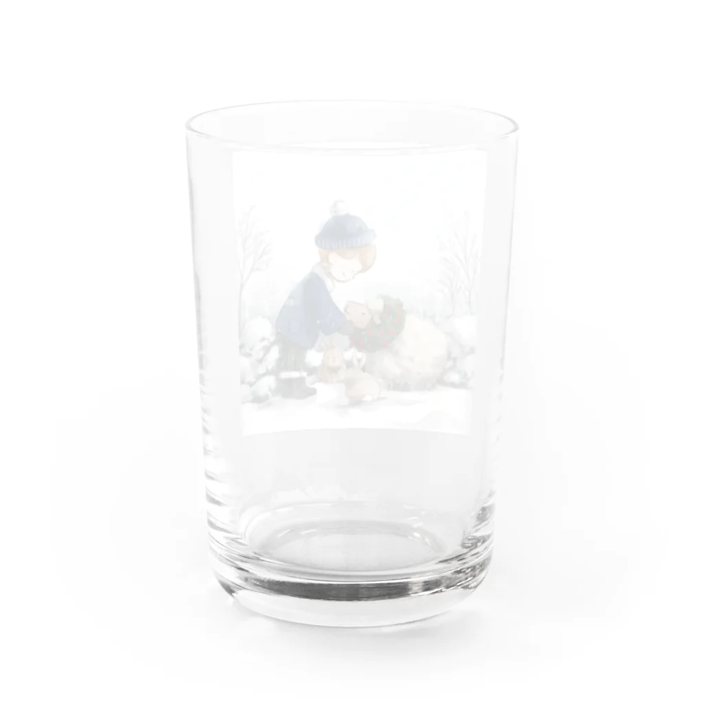 たかはらゆかイラストレーションのおめかし Water Glass :back