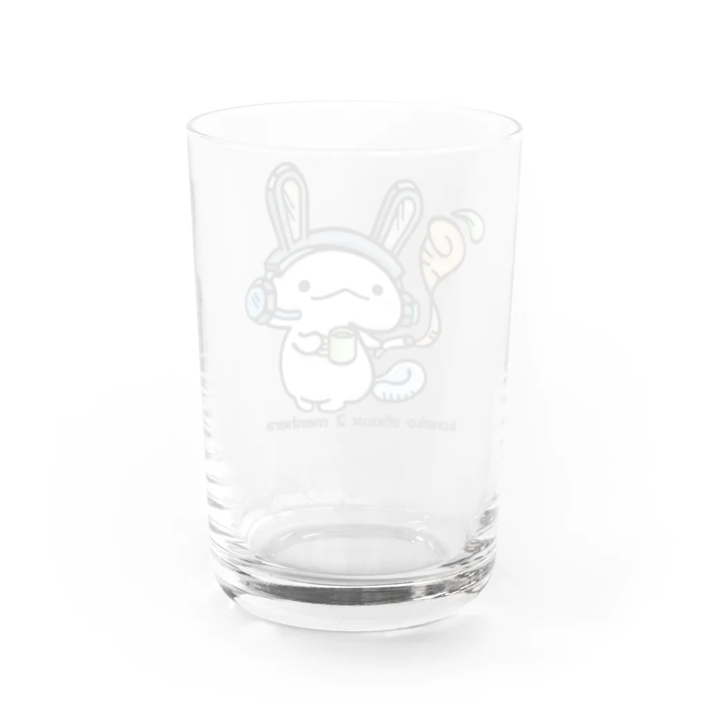 itsuto-こねこしょうしょうめんへらの「うさぎヒロ」2023 Water Glass :back