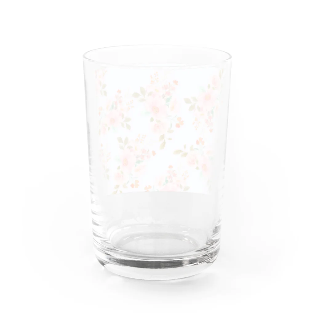 orange_honeyの花柄18-4 Water Glass :back