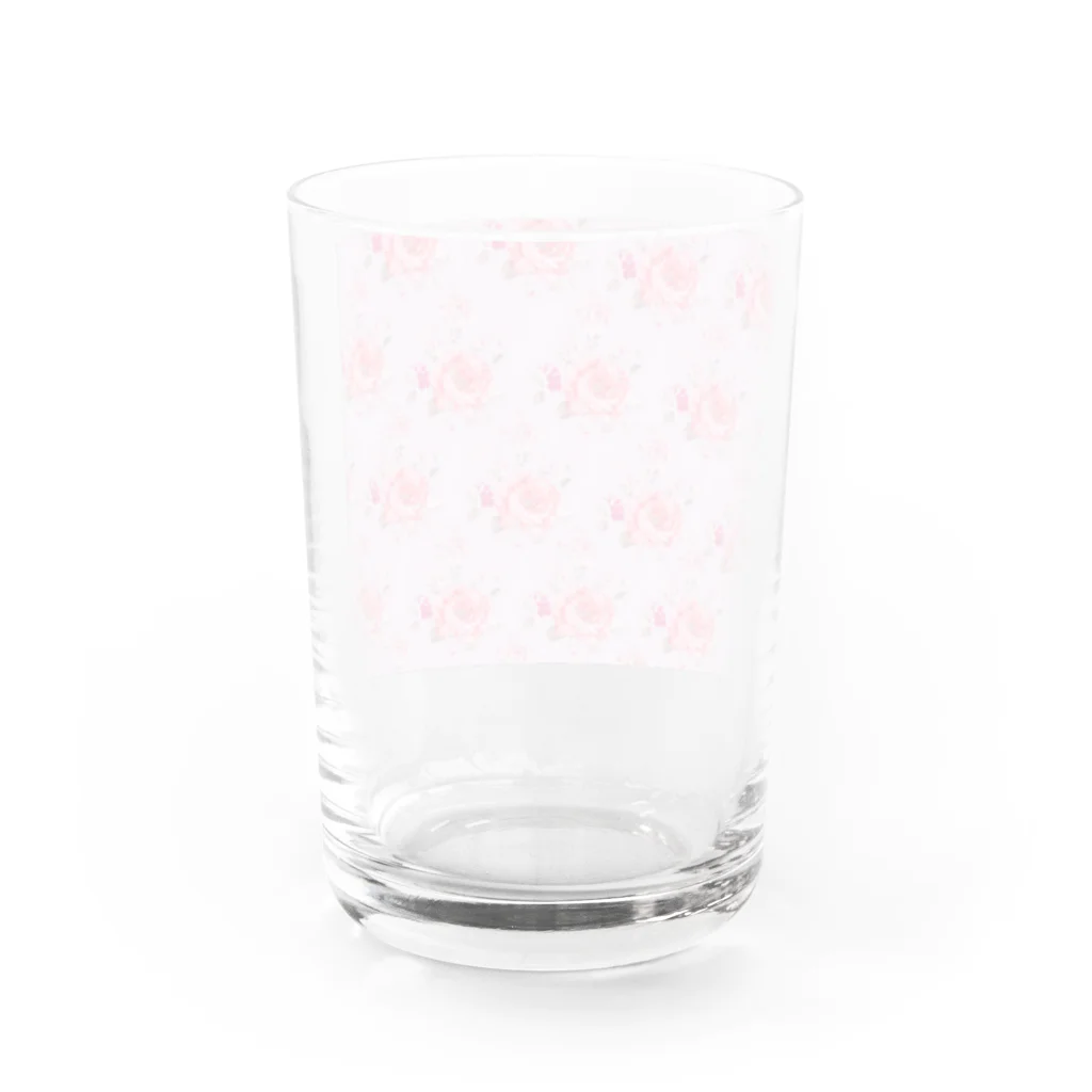 orange_honeyの花柄20 Water Glass :back