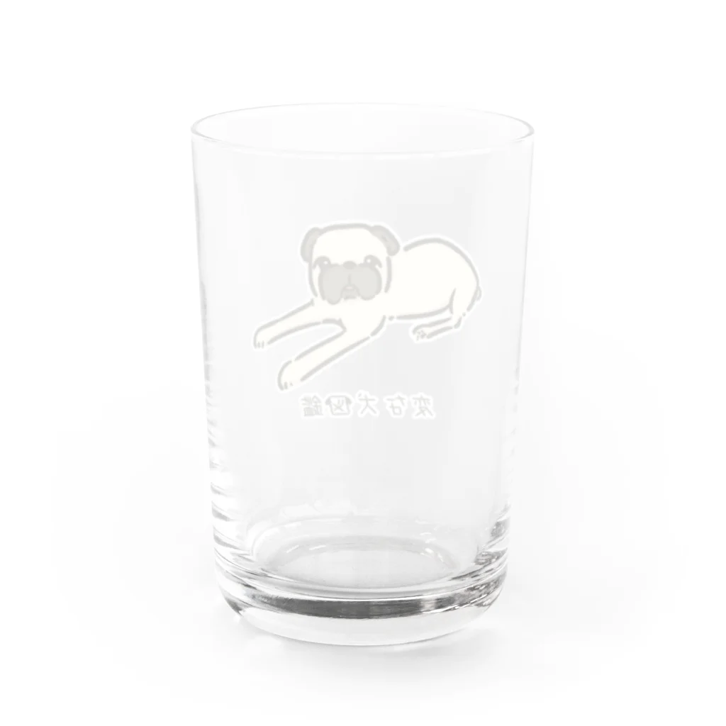 いぬころ｜変な犬図鑑のNo.168 アザトイーヌ[2] 変な犬図鑑 Water Glass :back