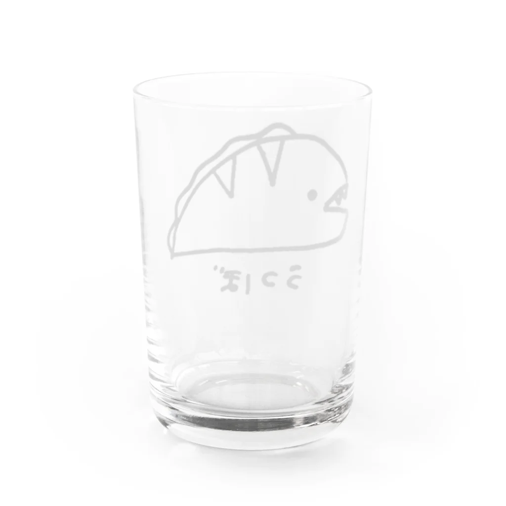 紫咲うにのながくないうつぼ Water Glass :back