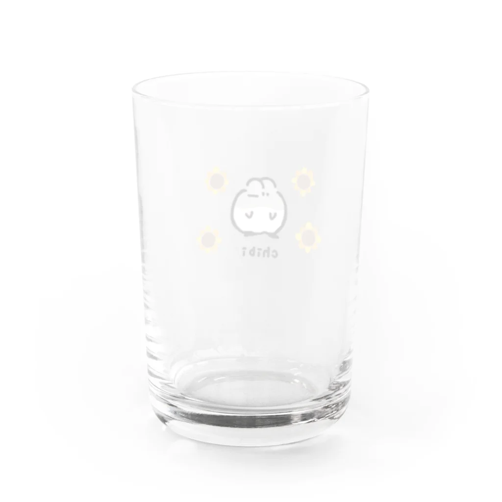 Enn__の【buuddy】chibiとヒマワリシリーズ Water Glass :back