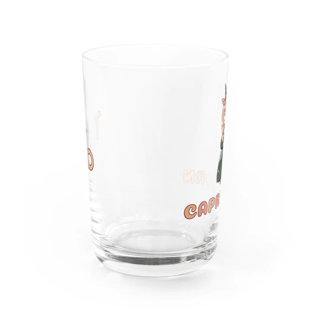 ぱるまな倶楽部の12星座☆やぎ座ちゃん Water Glass :back