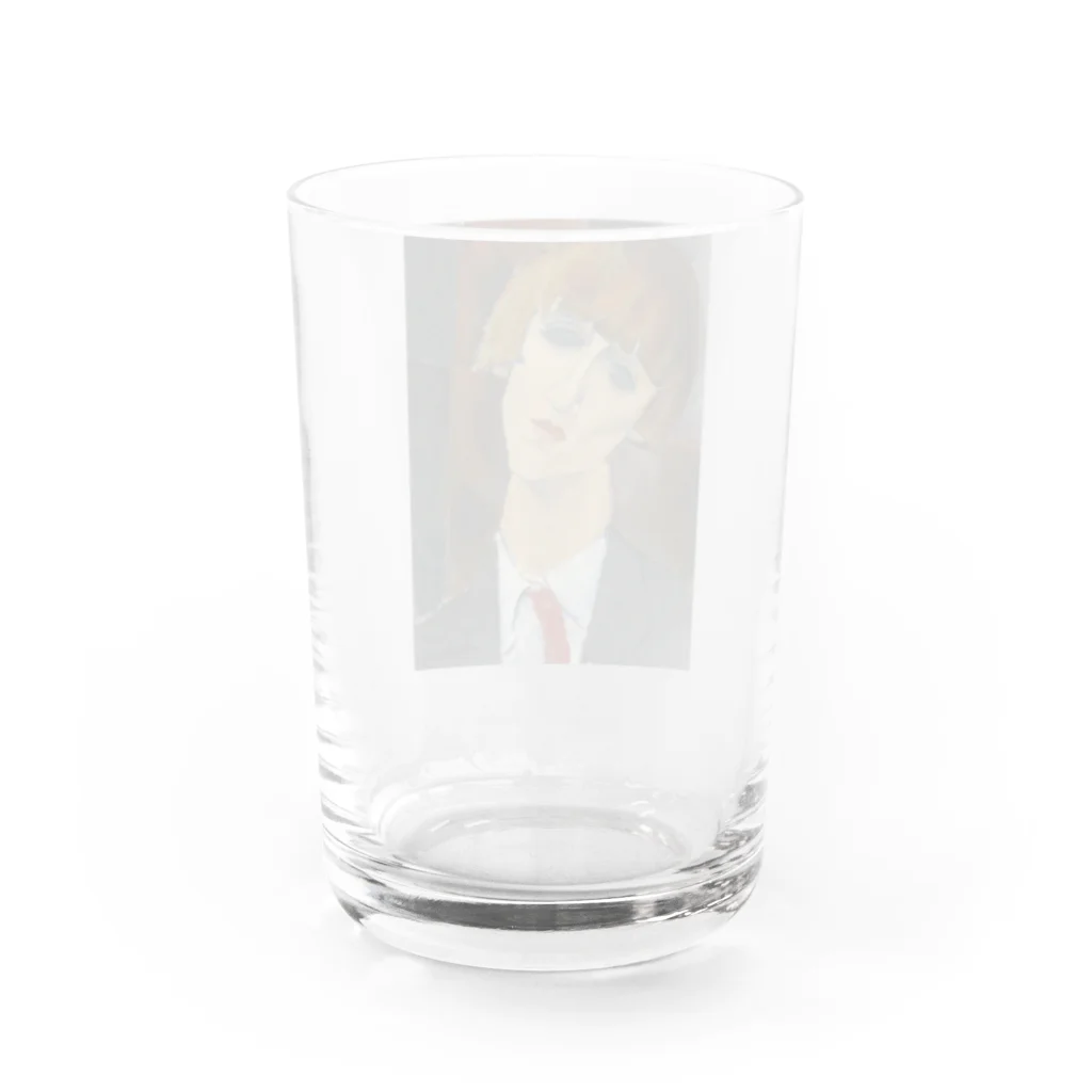 museumshop3の【世界の名画】アメデオ・モディリアーニ『Madame Kisling』 Water Glass :back