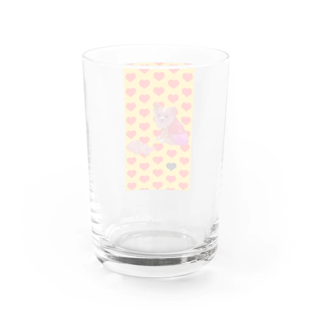 髭達磨のさくら Water Glass :back