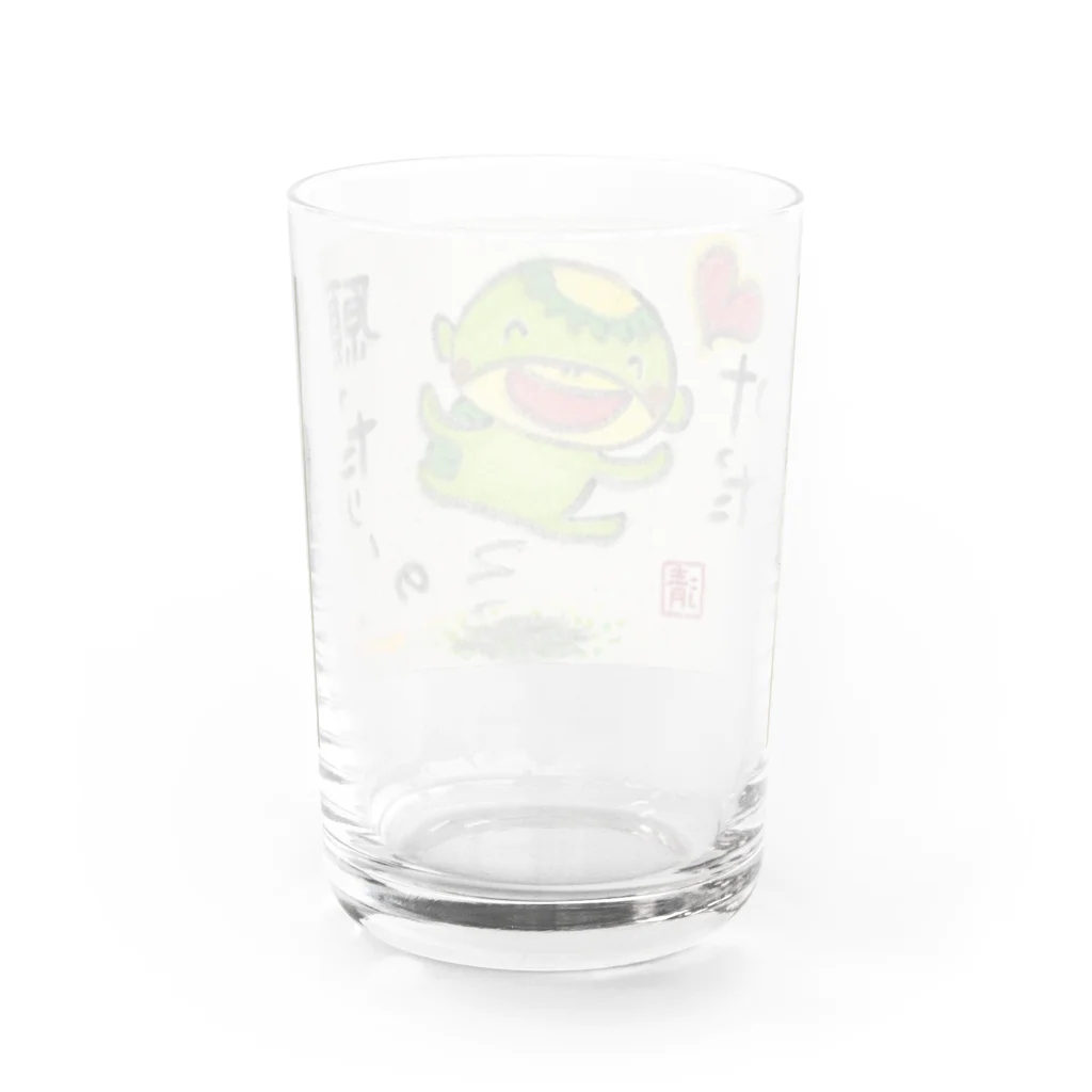 KIYOKA88WONDERLANDの願ったりーの叶ったりーの　かっぱくん。 Water Glass :back