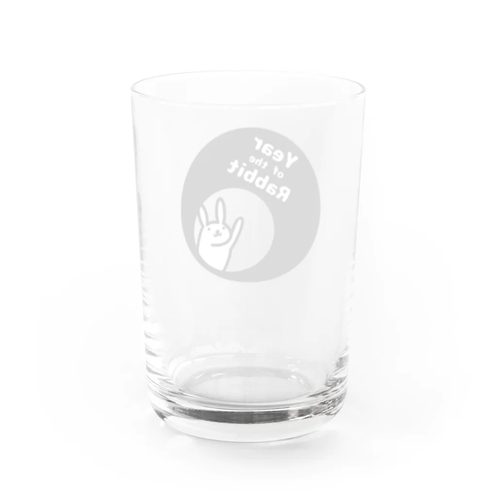 ミケタマのYear_of_the_Rabbit Water Glass :back