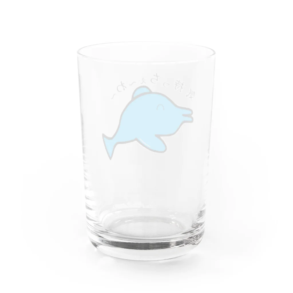 ウラお笑い塾長@リーダーはユーモアを学べ！の気持っちぇ～わ～ Water Glass :back