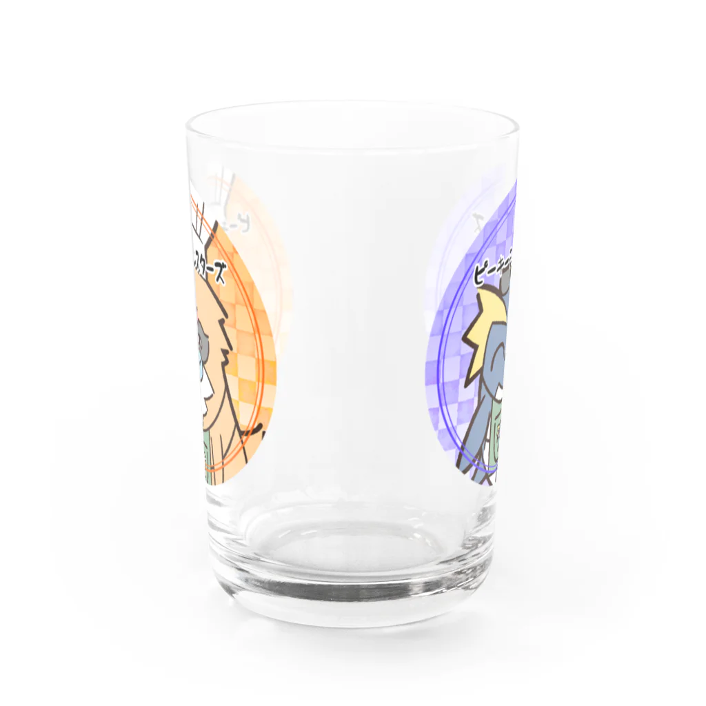 ピーキーモンスターズ【PeakyMonsters】ピキモングッズ公式ショップのキッド＆ノートン-丸- Water Glass :back