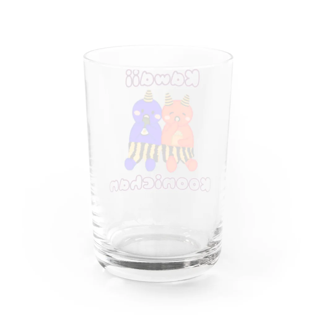 Lily bird（リリーバード）の仲良し小鬼ちゃん ロゴ入り① Water Glass :back