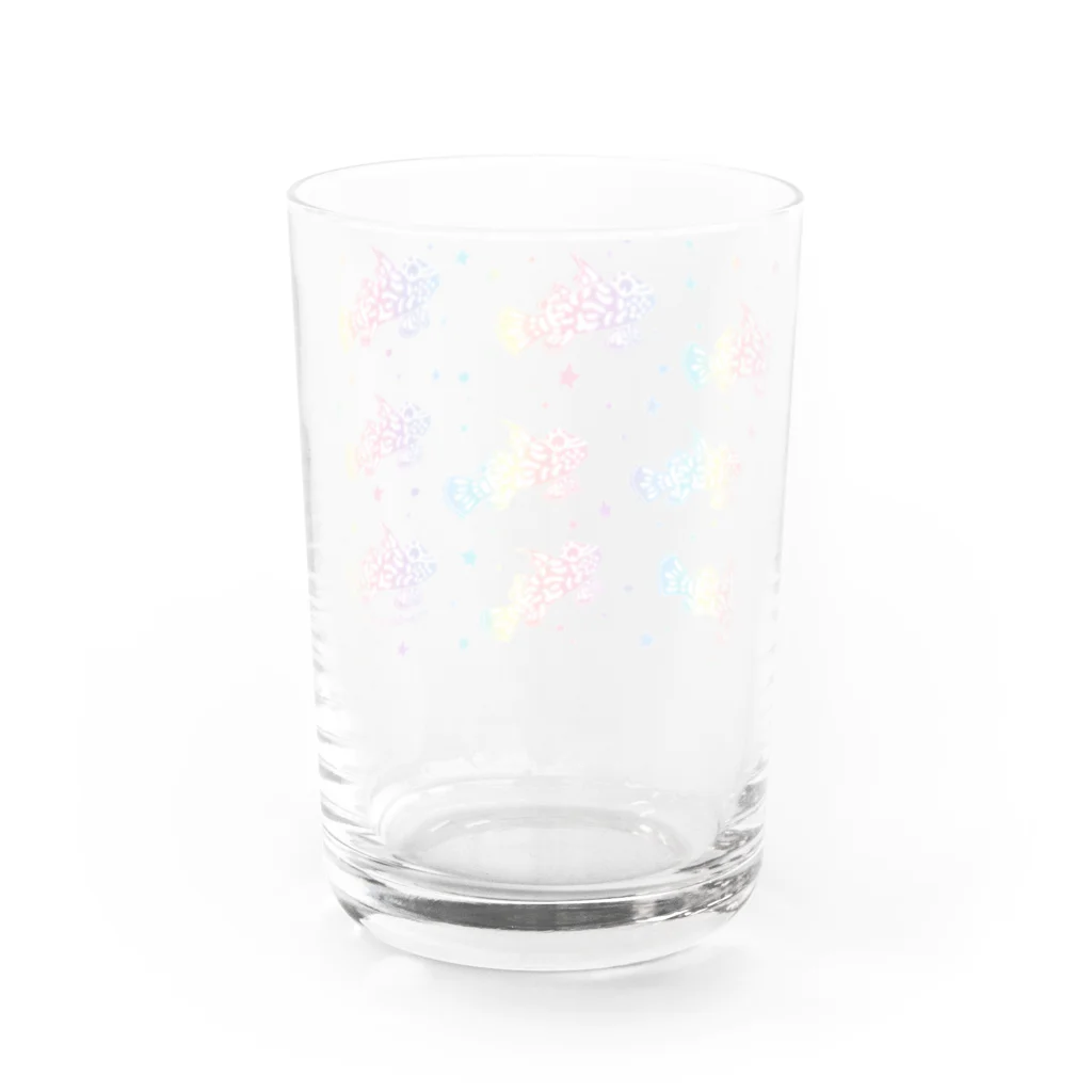 栗坊屋のマンダリンフィッシュ Water Glass :back