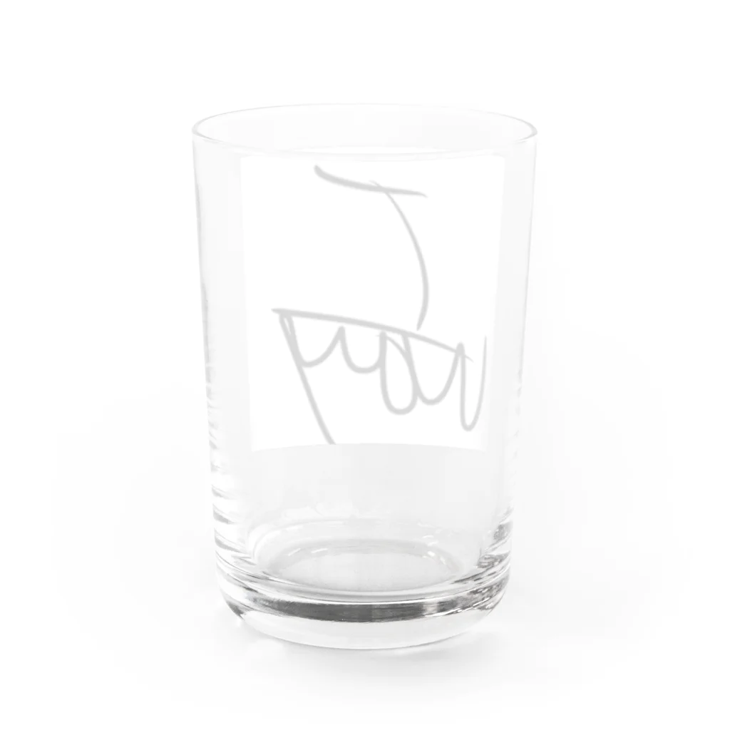 T-WAYのT-WAY ロゴ Water Glass :back