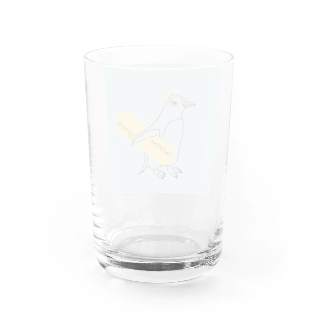 ピゴセリス属のからふるスノボジェンツーペンギン Water Glass :back