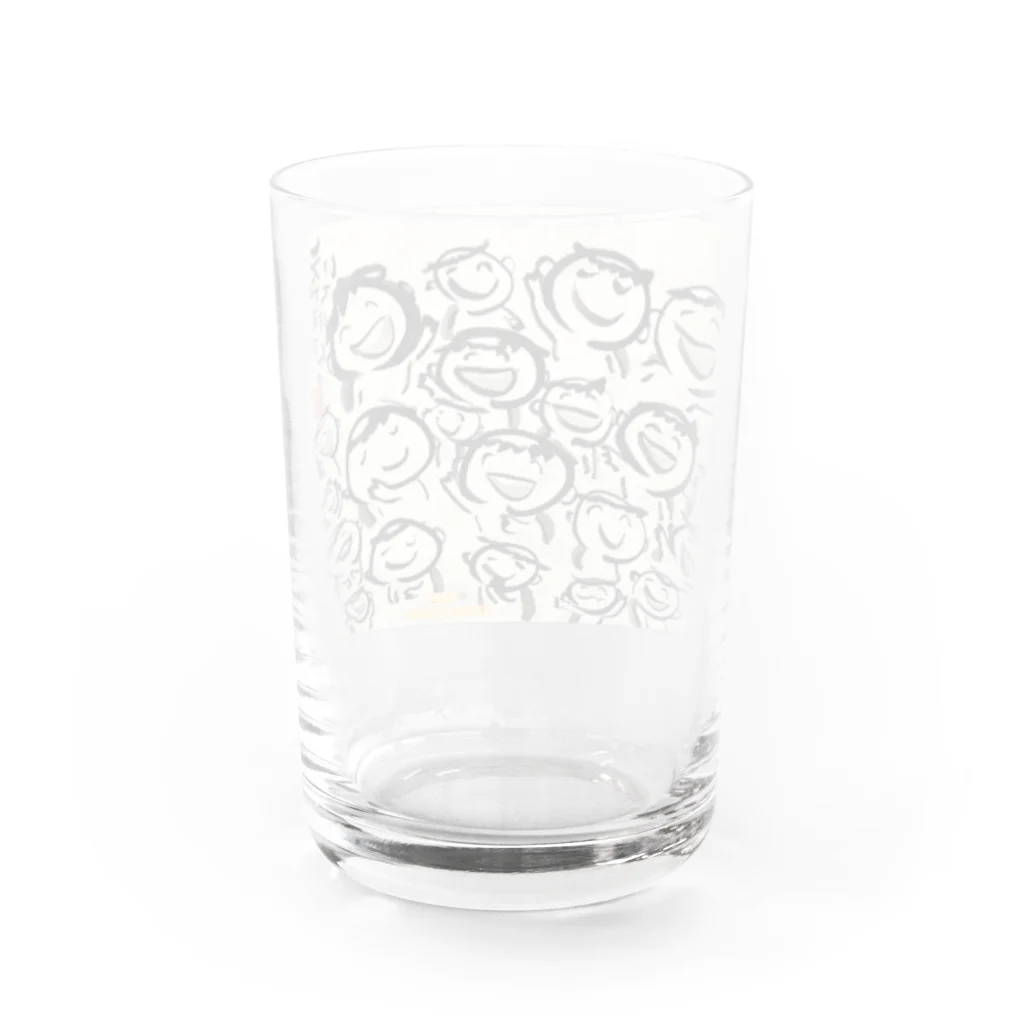 KIYOKA88WONDERLANDのえがおがいちばん　カッパ友達 Water Glass :back