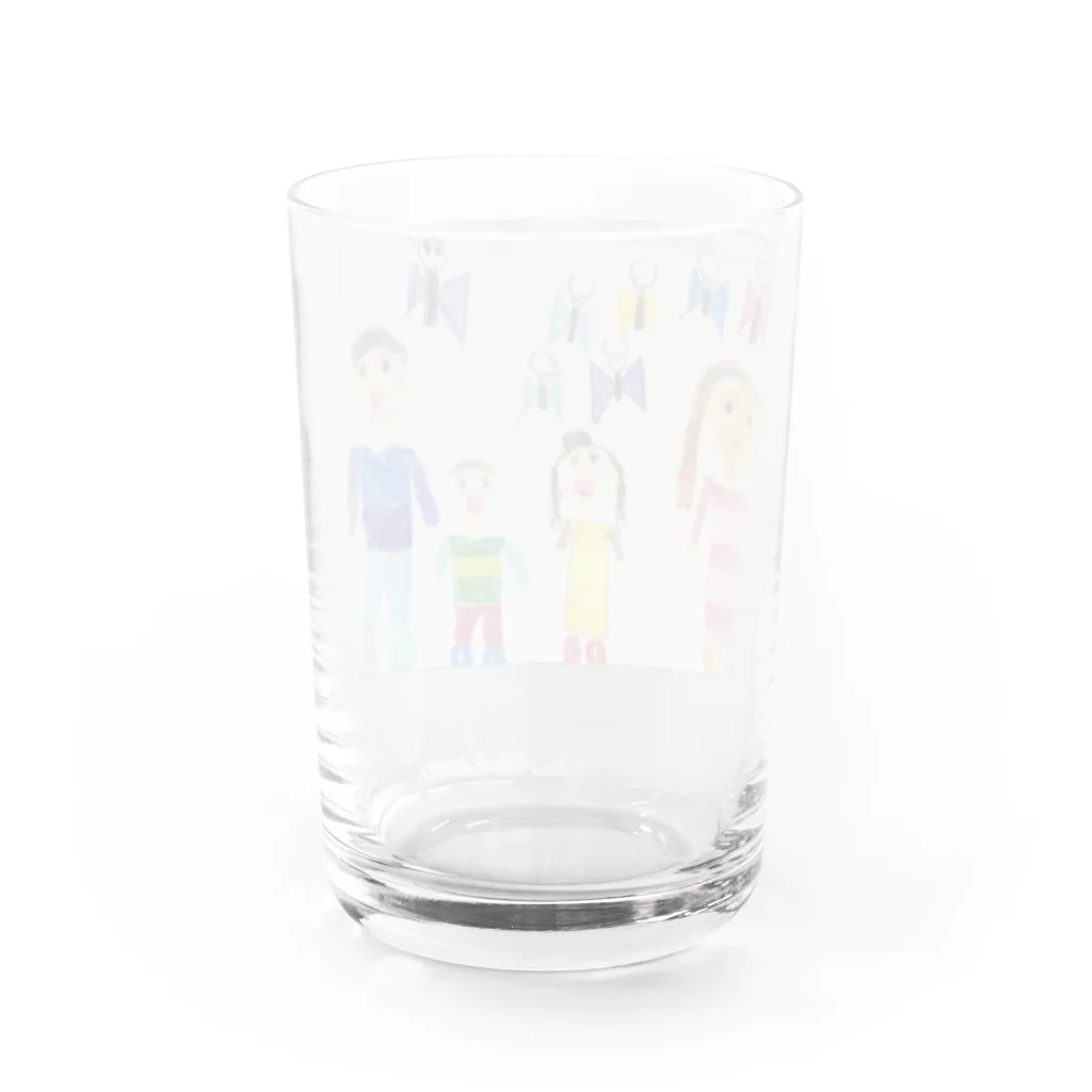 アートあーちゃんの4人家族になったよ Water Glass :back