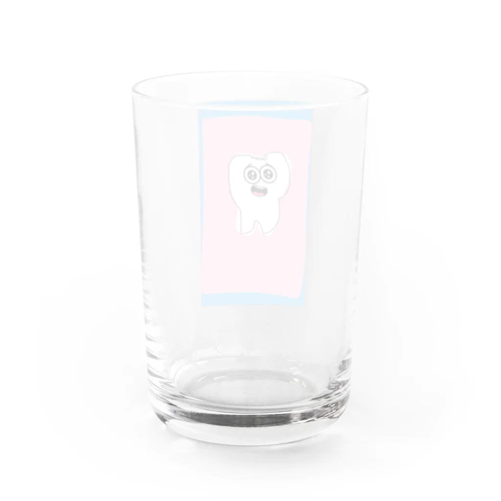 歯っぴーすの歯っぴー Water Glass :back