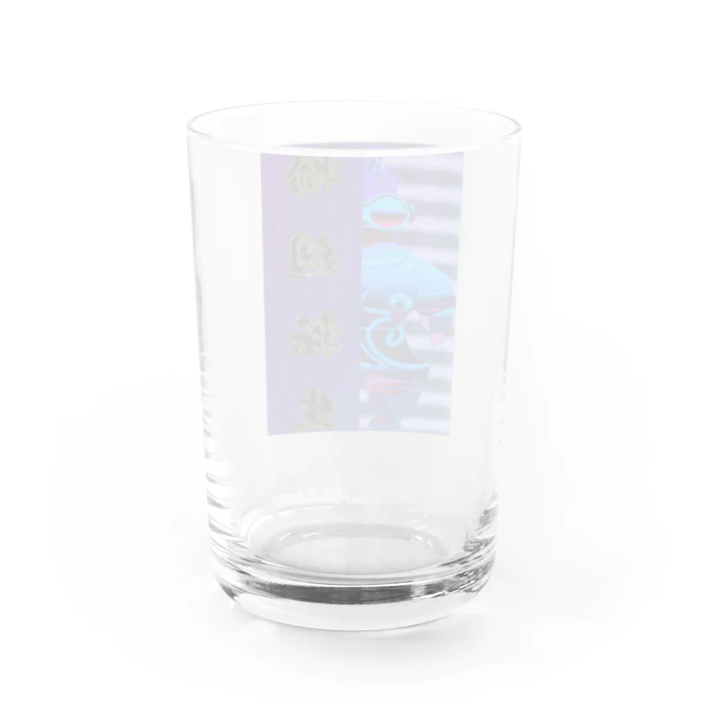 PALA's SHOP　cool、シュール、古風、和風、の土偶　「輪廻転生」 Water Glass :back