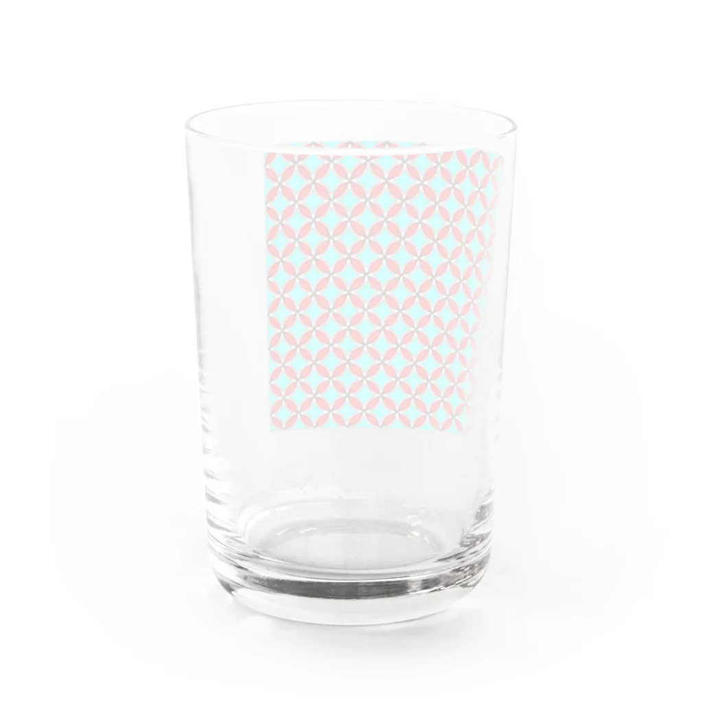 昭和レトロポップ屋さんのPOP×和風　サンダンカ Water Glass :back