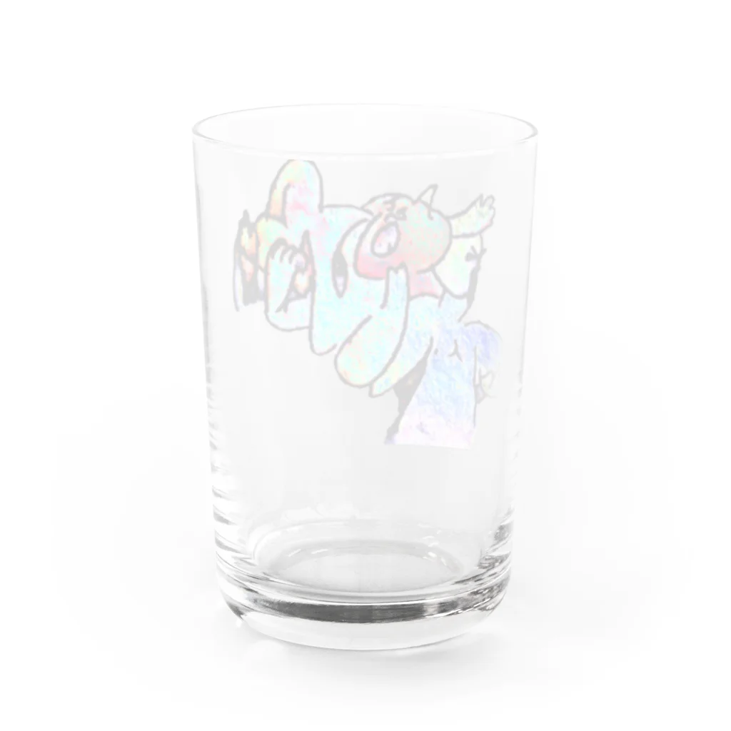 🍩tarojiro(たろじろ) shop🍩のどこかへ連れてかれる Water Glass :back