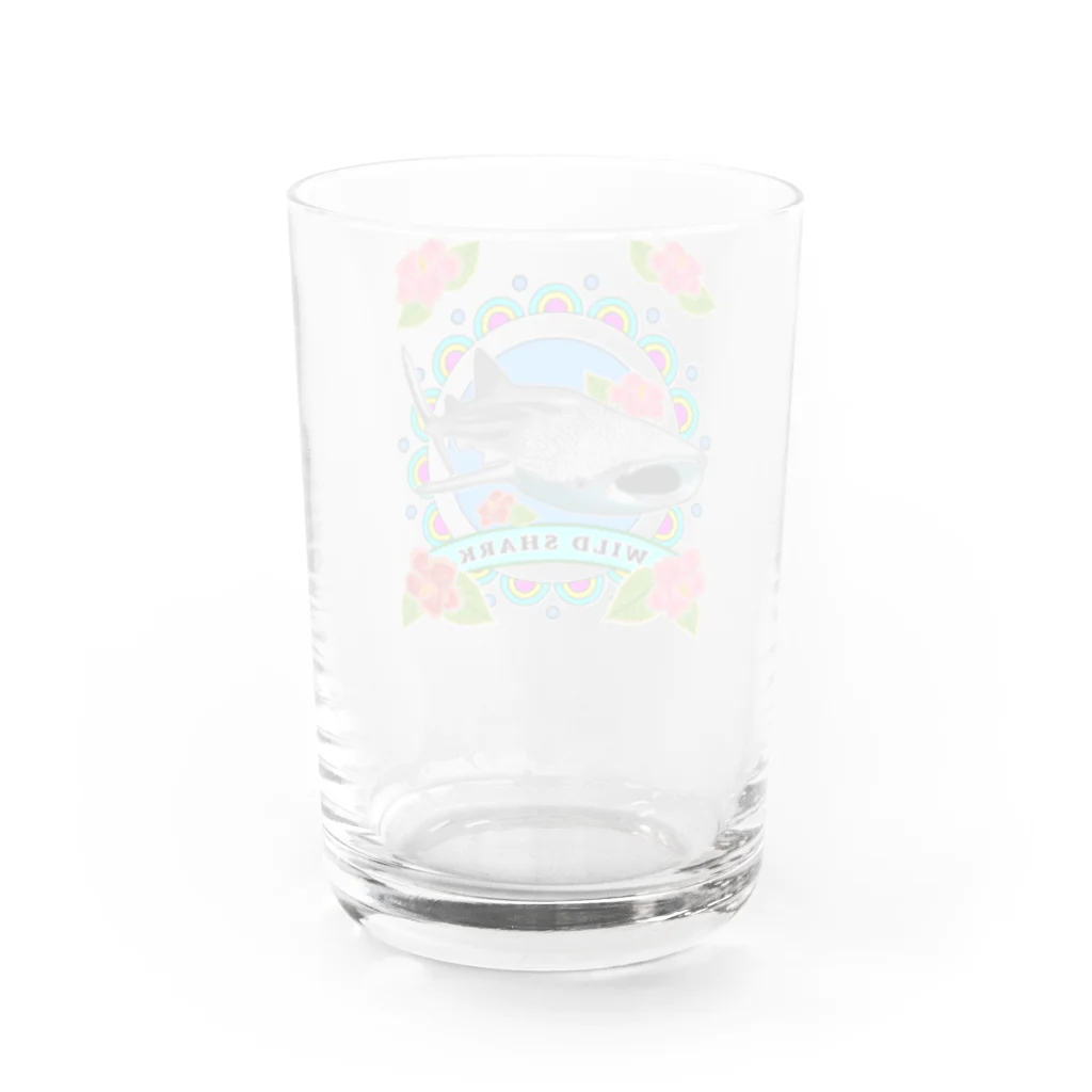 かいほう屋のWILD SHARK  ジンベエザメ Water Glass :back