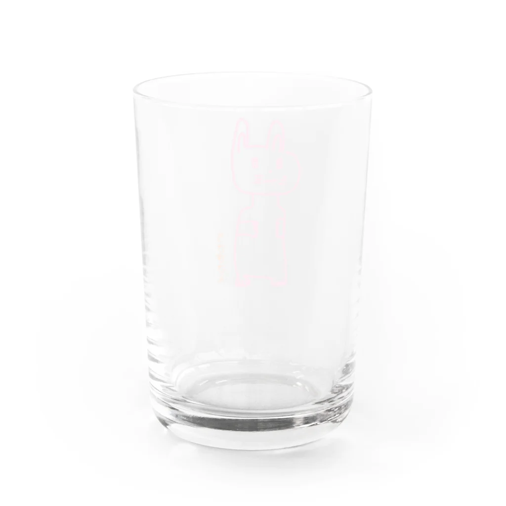 A-YANのうさぎさん-YAN Water Glass :back