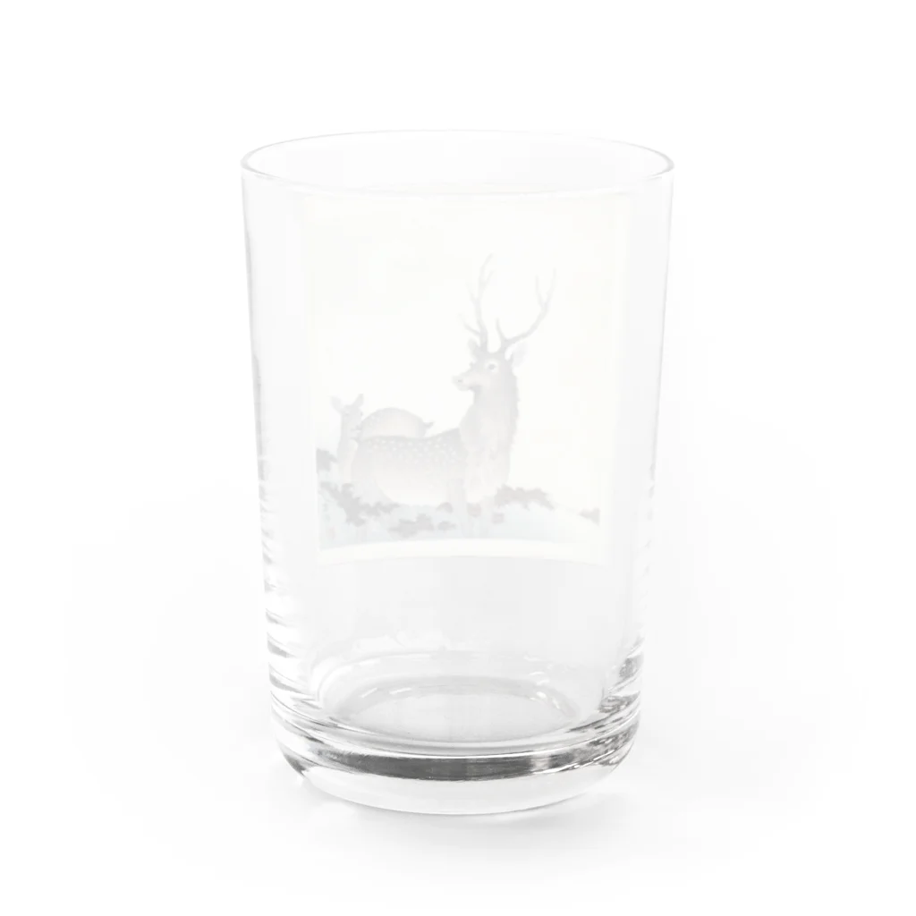 PALA's SHOP　cool、シュール、古風、和風、のコッペル鹿、小原古邨、1900年～1930年 Water Glass :back