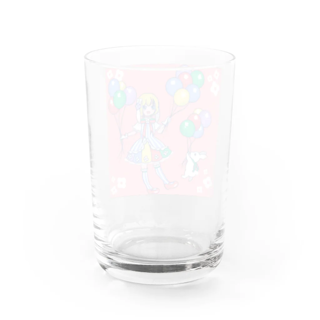 百合花のSpring Water Glass :back