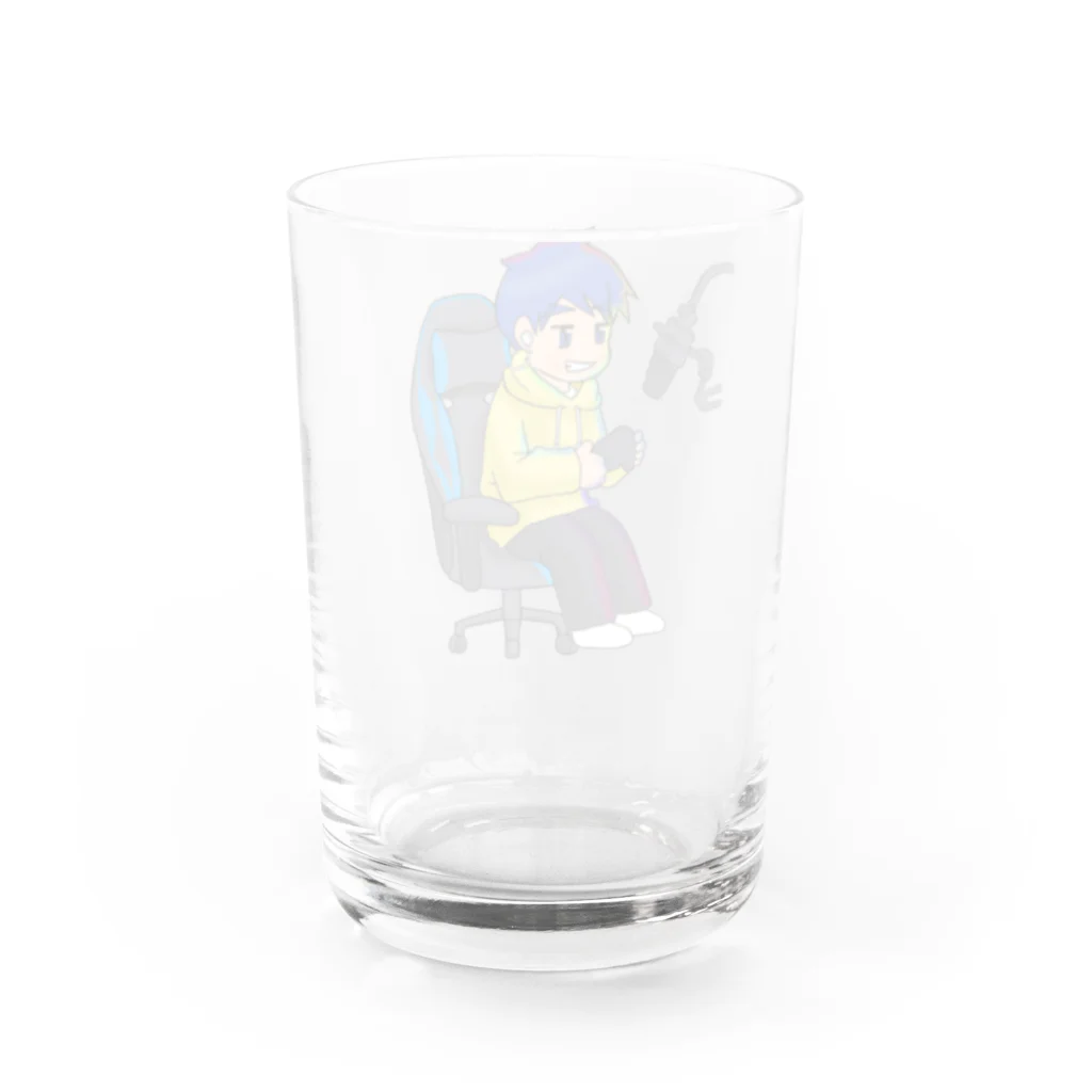 ゲーミングおとうさん🎮【クリサポ：OTOSAN】のゲーミングおとうさん Water Glass :back