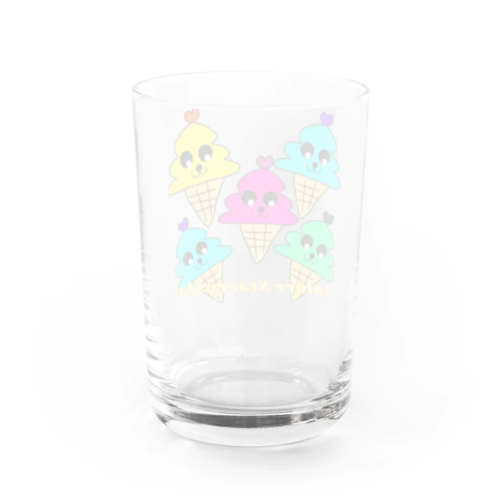 Future Starry Skyのソフトクリーム🍦 Water Glass :back
