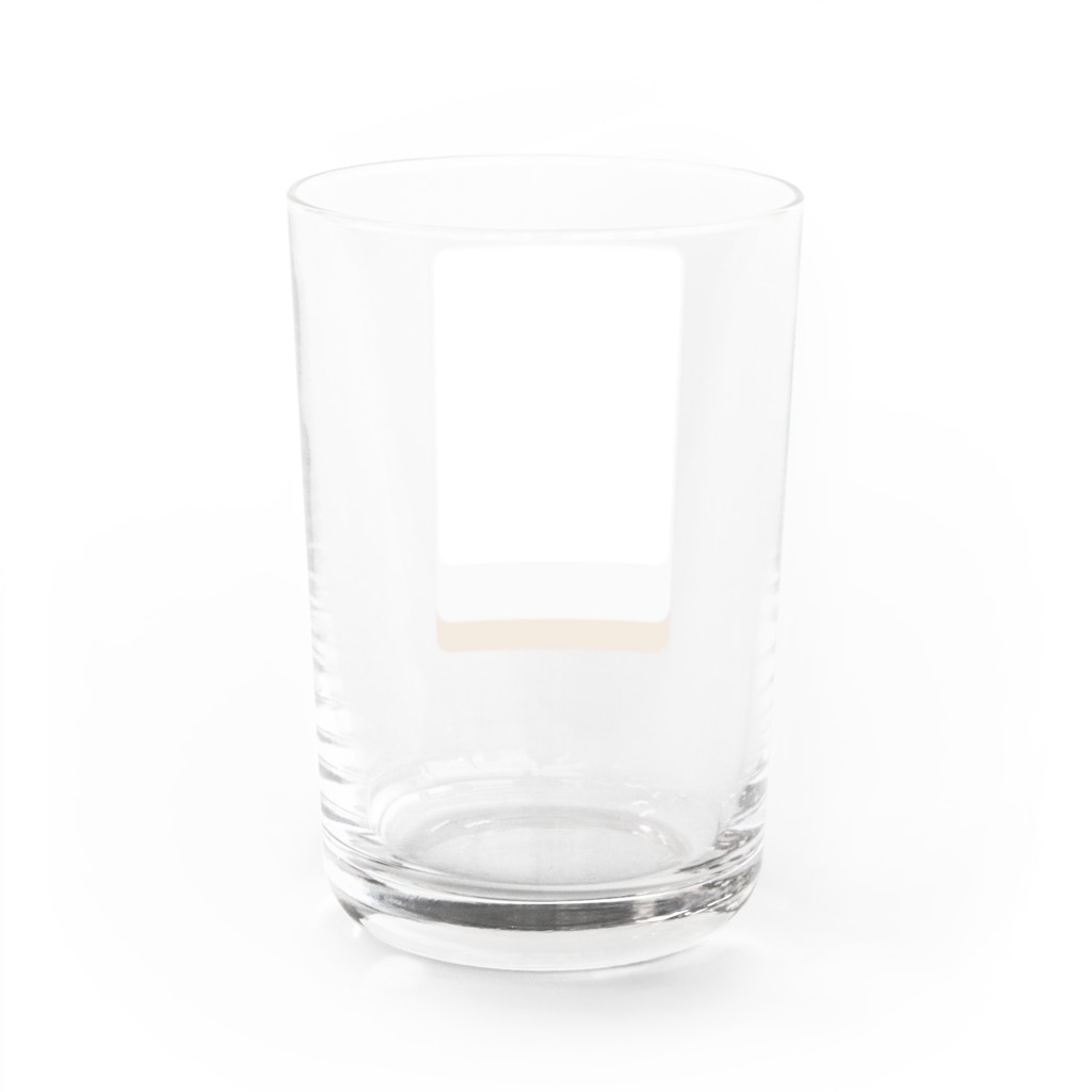 キッズモード某の白 ( 麻雀グッズ ) Water Glass :back