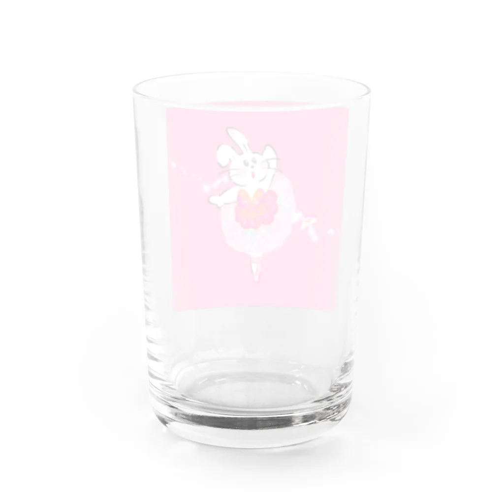 うみ工房・なかにしちさと　のうさぎのバレリーナ（コッペリア） Water Glass :back