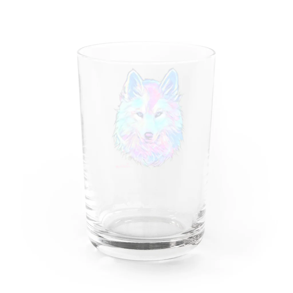 ジュノの秘密のアトリエのオオカミ／Juno Water Glass :back