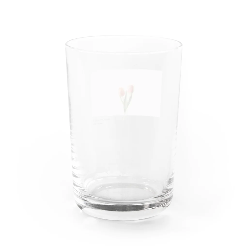 rilybiiのtwo peach tulip . Water Glass :back