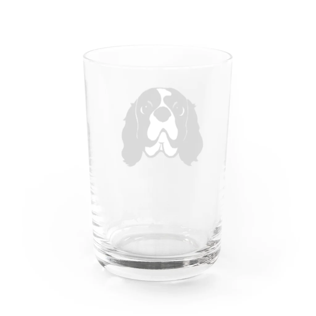 みんとちゃんと私の白黒キャバリア Water Glass :back