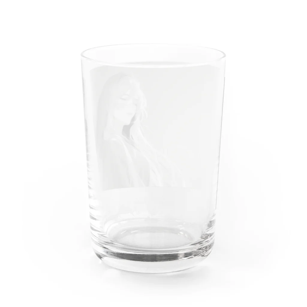 紅崎重工のモノクロ少女 Water Glass :back