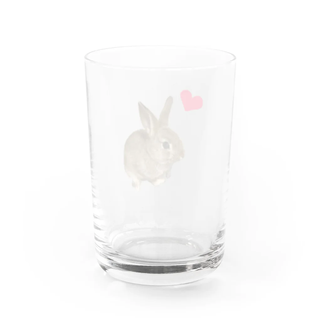 プリンの部屋のプリンの部屋(♡) Water Glass :back