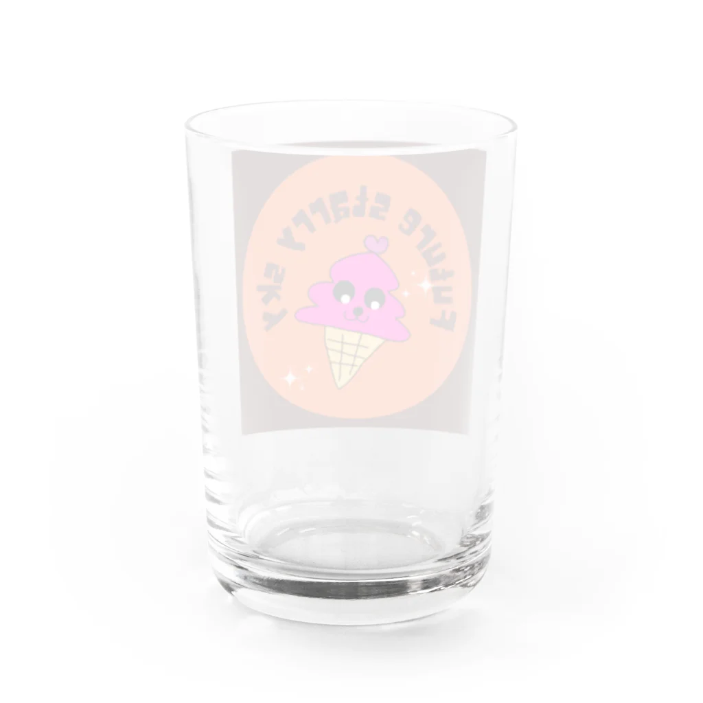 Future Starry Skyの苺ソフトクリーム🍓 Water Glass :back