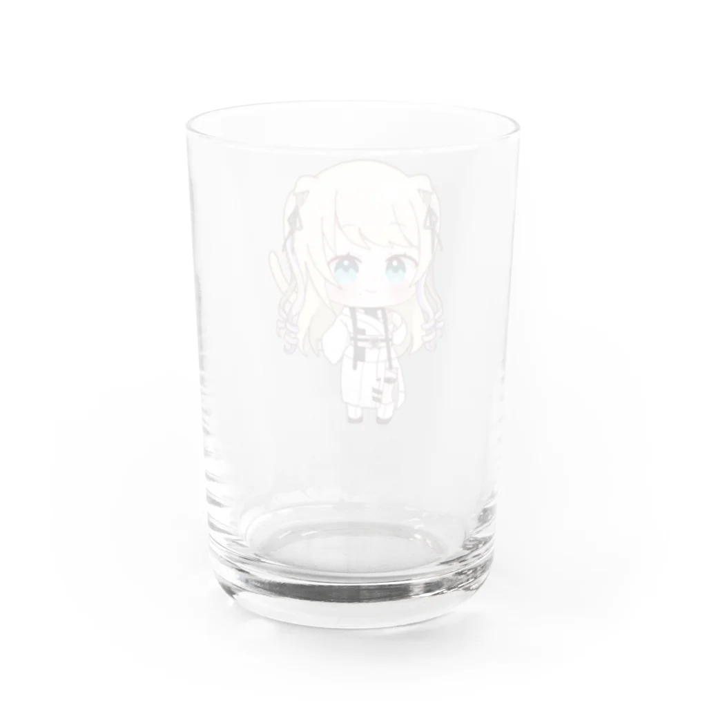 狛音グッズのミニ狛音 Water Glass :back