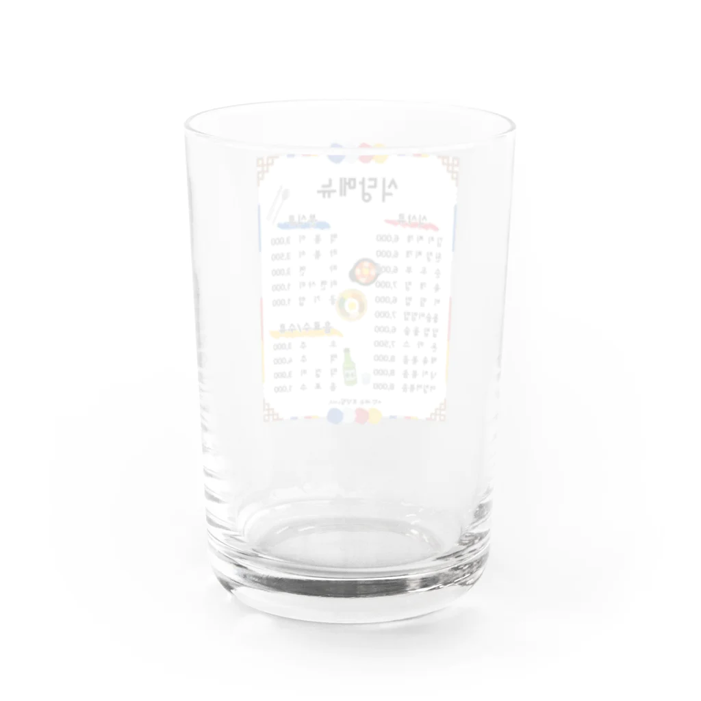 Andiamoの韓国食堂（白背景） Water Glass :back