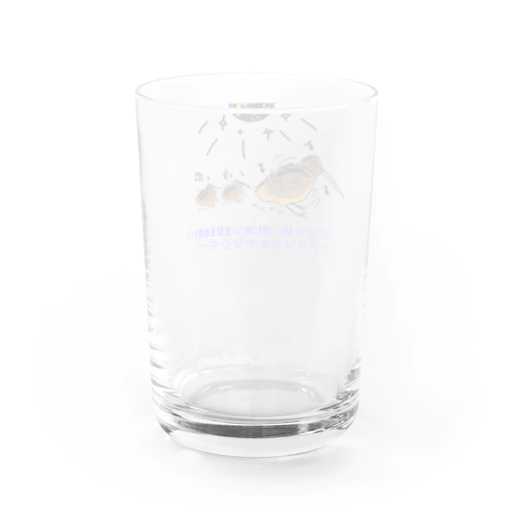 あいちゅｎんんんんのノリノリな鳥、アメリカヤマシギ Water Glass :back