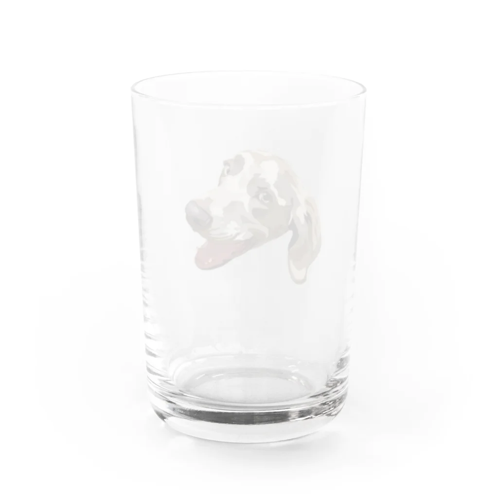 井上アフターバーナーのルドルフくん Water Glass :back